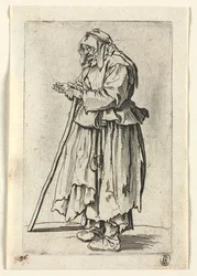 Kerjäläiset: Kerjäläinen nainen tulee saamaan almua, n. 1623.