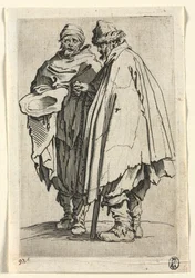 Kerjäläiset: Sokea mies ja hänen seuralaisensa, n. 1623.