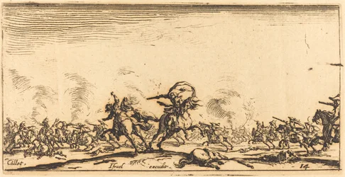 Ratsuväen taistelu pistooleilla, n. 16321634.