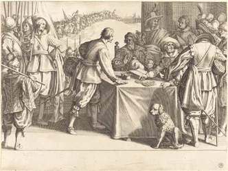 Joukkojen palkkaaminen, n. 1614.