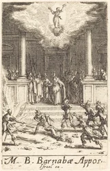 Pyhän Barnabaan marttyyrikuolema, n. 16341635.