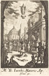 Pyhän James Majorin marttyyrikuolema, n. 16341635.