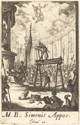 Pyhän Simonin marttyyrikuolema, n. 16341635.