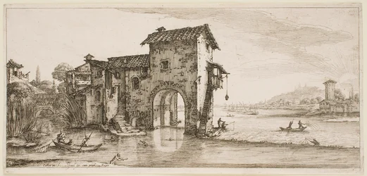 Mylly joen varrella, sarjasta "Firenzen maisemat"