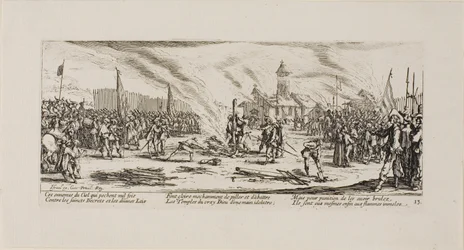 The Stake, levy kolmetoista teoksesta The Miseries of War (Sodan kurjuudet).