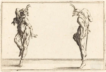Two Pantaloons Dancing, c. 1622.