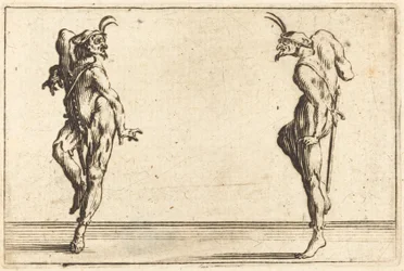 Two Pantaloons Dancing, c. 1622.