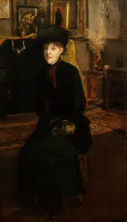 Mary Cassattin muotokuva 1844-1926, 1885.