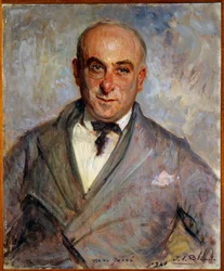 Max Jacobin (1876-1944) muotokuva ranskalainen runoilija Jacques Emilen (Jacques-Emile) Blanchen (1861-1942) maalaus