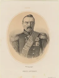 Prinssi Mihail Dmitrievich Gorchakovin muotokuva 1795-1861, 1865