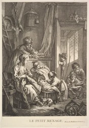Pieni kotitalous, 1700-luvun puolivälistä loppu.