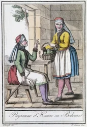 Talonpoikana Hanacista, Böömistä (Tšekoslovakia) - Grasset St Sauveurin, Pariisin "" Matkojen tietosanakirjassa"