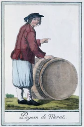 Peasant de Morat (Sveitsi) - Grasset St Sauveurin "" Encyclopedia of Travels" -julkaisussa, toim. 1796