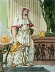 Vestal virgin, kuvitus "L
