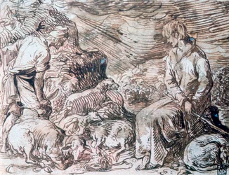 Hippokrates ja Demokritos, c1584-1629