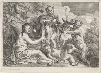 Jupiterin lasta ruokkii vuohi Amalthea