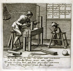 1600-luvun kaiverrettu kuvitus sananlaskujen kokoelmasta. Pariisi 1657-1663. Tekijä Jacques Lagniet (1620-1675). Ranskalainen kaivertaja. Häneltä on peräisin monia yhteiskuntakriittisiä kaiverruksia ja pilakuvia, kuten hänen toisinaan groteskit ja fantasti