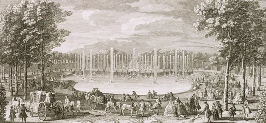 Näkymä Neptunuksen suihkulähteelle, Versailles