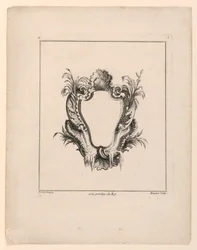 Escutcheon, "Recueil Nouveau de Differens Cartouche"
