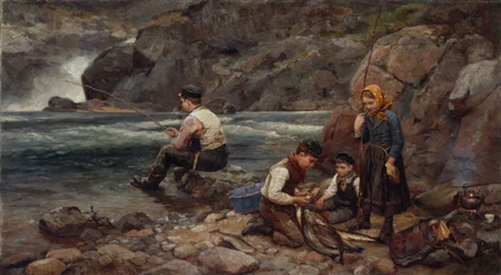 Kalastaja ja lapset