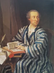 Saksa: Samuel Isaak Emanuel Grossin (1732-1763), Sveitsin kaartin upseerin muotokuva.
