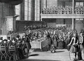 Anabaptistien illallinen, Jacobus van der Schleyn (1715-1779) kaiverrus maailman kaikkien kansojen uskonnollisista seremonioista ja tavoista