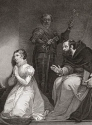 John Feckenham vierailee Lady Jane Grayn luona Lontoon Towerissa (tulostus)