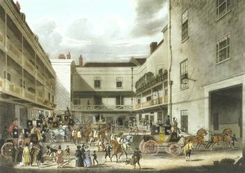 Royal Mail valmistautuu alkuun (värillinen litho)