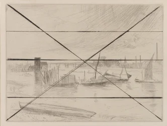 Battersea Dawn Cadogan Pier, 1861.