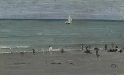 Rannikkokohtaus, Uimarit, 1884-85