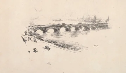 Ilta, Little Waterloon silta, 1896.