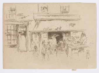 Exeter Street, noin 1886-88 (etsaus; tussi paperille).