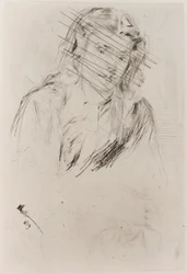 Fumetten taipunut pää, 1859.