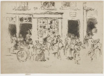 High Street, Bryssel, 1887 (etsaus paperille)