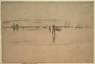 Long Lagoon, n. 1879–1880 (etsaus ja hiilimuste paperille)