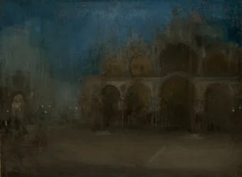 "Nocturne, sininen ja kulta - Pyhän Markuksen kirkko, Venetsia", 1879-1903