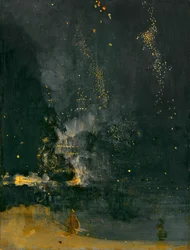 Nocturne in Black and Gold, Falling Rocket, 1875
