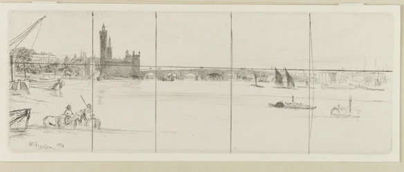 Old Westminster Bridge, 1859.