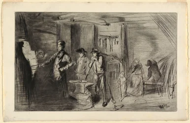 Vedos, The Forge, sarjasta Etchings on the Thames and other subjects, 1861.