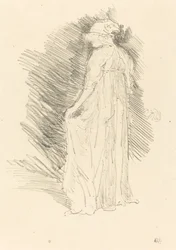 Draped figuuri, takakuva, 1893.