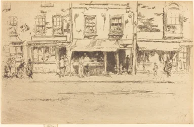 The Fish Shop, kiireinen Chelsea, 1887.