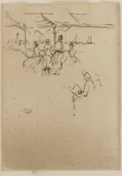 Laskeutumislava, lehmät, 1887.