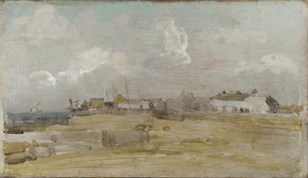 Valkoinen talo, n. 1884-85 (öljy puulevylle)
