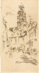 Tour St. Antoine, Loches, 1888.