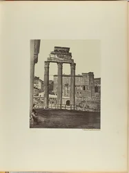Castorin ja Polluxin temppeli Forum Romanumilla, joka tunnetaan myös nimellä Minerva Chalcidican temppeli.