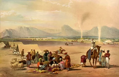 Kandaharin kaupunki etelästä Baba Wali -vuorelle päin, n. 1840, 1901.