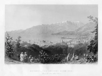 Beirut, muinainen kihlaus, Syyria, 1841.