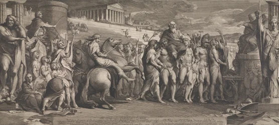 Diagorides Victors at Olympia (taiteen edistämisyhdistyksen suuren huoneen seinien suunnittelu)
