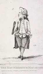 "The Houndsditch Macaroni", 1772