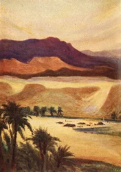 Palestiinalaisleiri Elimissä - Heb. xiii. 11, c1924. Tekijät: James Clark, Henry A Harper.